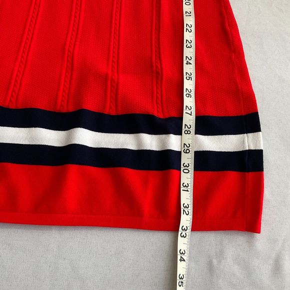 Movetes Dress Womens Size XS  Golf Cricket Pickleball Red Knit V-Neck - Picture 8 of 12